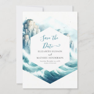 Save The Date Mariage nautique moderne personnalisé