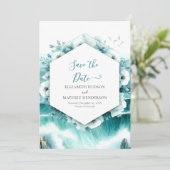 Save The Date Mariage nautique modifiable classique (Debout devant)