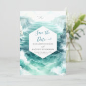 Save The Date Mariage nautique numérique Boho (Debout devant)