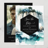 Save The Date Mariage Nautique romantique modifiable (Devant / Derrière)