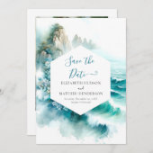 Save The Date Mariage Nautique Romantique numérique (Devant / Derrière)