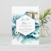 Save The Date Mariage nautique simple et élégant (Debout devant)