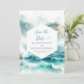 Save The Date Mariage Nautique unique modifiable (Debout devant)