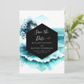 Save The Date Mariage nautique Whimsical (Debout devant)