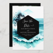Save The Date Mariage nautique Whimsical (Devant / Derrière)