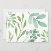 Save The Date Mariage Navy Or et Verdure (Dos)