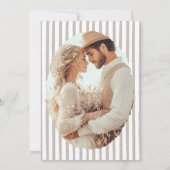 Save The Date Mariage neutre rustique (Dos)