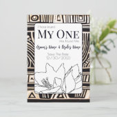 Save The Date Mariage noir (Debout devant)