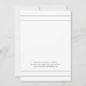 Save The Date MARIAGE noir blanc neutre EMELIA (Dos)