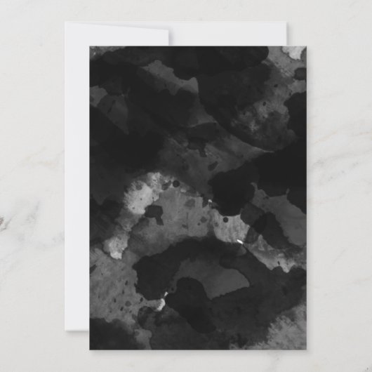 Save The Date Mariage Noir Blanc Simple Enregistrer La Date (Dos)