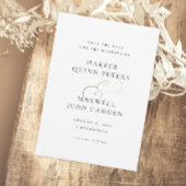 Save The Date Mariage noir et blanc moderne