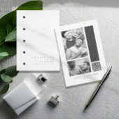 Save The Date Mariage noir et blanc sur mesure ID1090