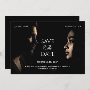 Save The Date Mariage noir noir photo film drame poster de film