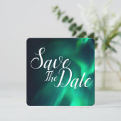 Save The Date Mariage Northern Lights Enregistrer La Date (Debout devant)