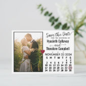 Save The Date Mariage novembre 2024 Calendrier Photo personnalis (Debout devant)