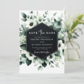 Save The Date Mariage numérique Whimsical Boho Eucalyptus (Debout devant)