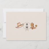 Save The Date Mariage occidental bohème  (Dos)