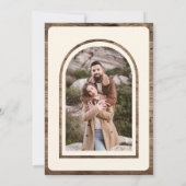 Save The Date Mariage occidental de crâne de vache florale Boho (Dos)