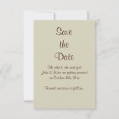 Save The Date Mariage occidental de grange et de fleurs, Sauvega (Dos)
