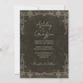 Save The Date Mariage Occidental Rustique Vintage (Devant)