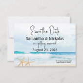 Save The Date Mariage Ocean Love Beach (Devant)