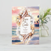 Save The Date Mariage officiel de Sunset Sun Beach (Debout devant)