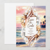 Save The Date Mariage officiel de Sunset Sun Beach (Devant / Derrière)