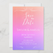 Save The Date Mariage Ombre moderne Enregistrer la date Invitati (Devant)