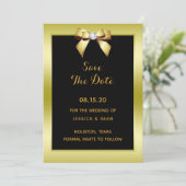 Save The Date Mariage Or Glamour Arc & Noir (Debout devant)