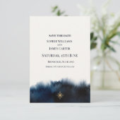 Save The Date Mariage Or Navy (Debout devant)