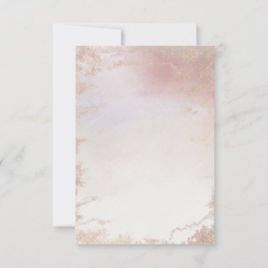 Save The Date Mariage Or Rose Ombre Blush Rose Froid (Dos)