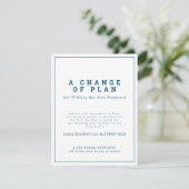 Save The Date Mariage ou événement changement de plan reporté (Debout devant)