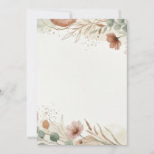 Save The Date Mariage Pampas Terracotta (Dos)