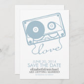 Save The Date Mariage parfait Mix Enregistrer la date {bleu clai (Devant / Derrière)