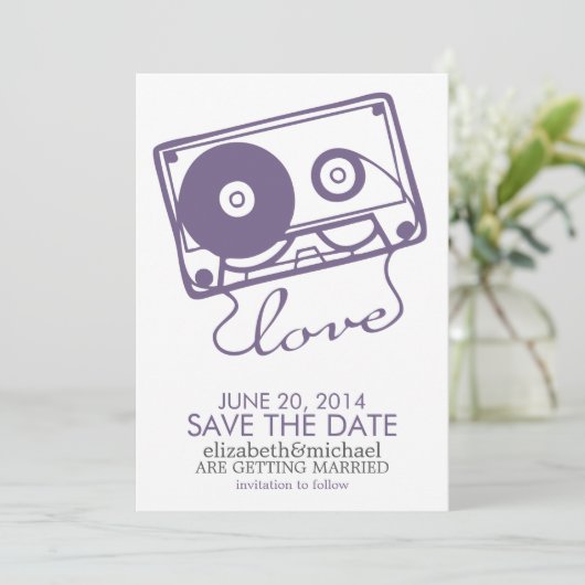 Save The Date Mariage parfait Mix Enregistrer la date {violet} (Debout devant)