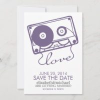 Mariage parfait Mix Enregistrer la date {violet}