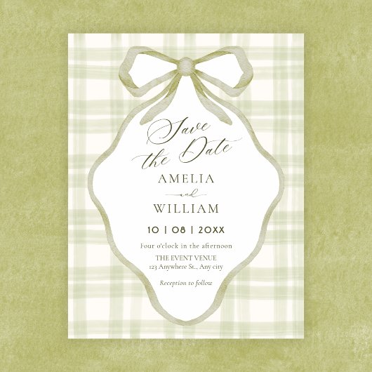 Save The Date Mariage pastel doux arc vert