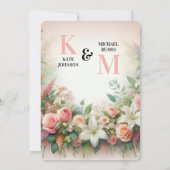 Save The Date Mariage Pastel Floral (Dos)