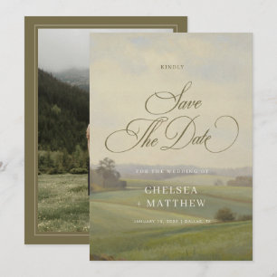 Save The Date Mariage Paysage Européen Antique