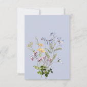 Save The Date Mariage périphérique Boho Fleurs sauvages Delicate (Dos)
