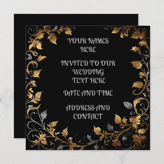 Save The Date Mariage personnalisé (Devant / Derrière)