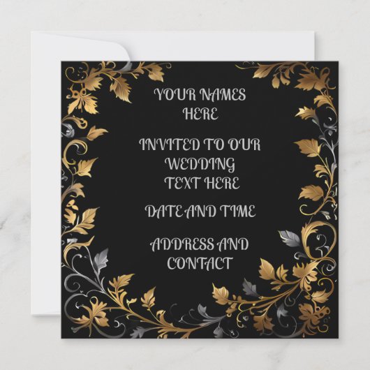 Save The Date Mariage personnalisé (Devant)