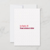 Save The Date Mariage Personnalisé Drôle Rustique Simple (Dos)