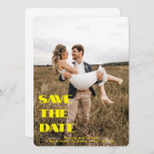 Save The Date Mariage personnalisé élégant Photo Enregistrer la  (Devant / Derrière)