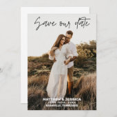 Save The Date Mariage personnalisé rustique Enregistrer la date (Devant / Derrière)