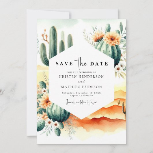Save The Date Mariage personnalisé unique (Devant)