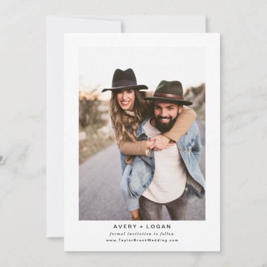 Save The Date Mariage photo (Dos)