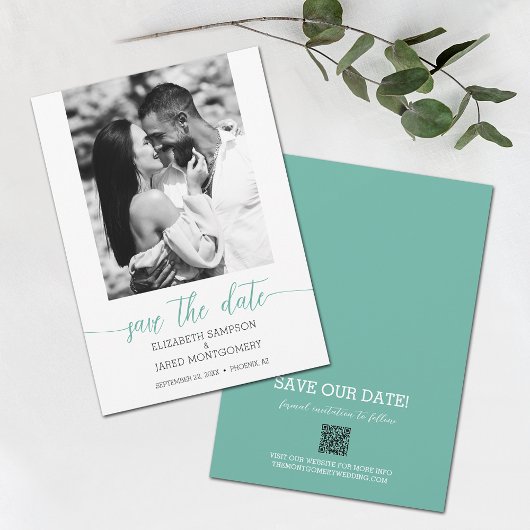 Save The Date Mariage photo Aqua