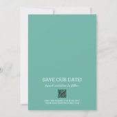 Save The Date Mariage photo Aqua (Dos)