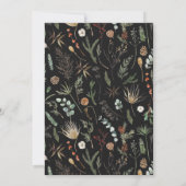 Save The Date Mariage photo arche aquarelle botanique floral (Dos)